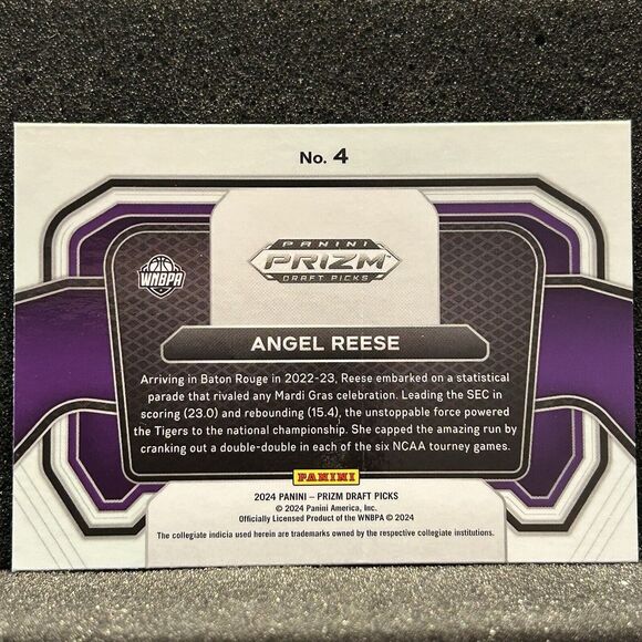 Angel Reese LSU Campus Legends 2024 Prizm Draft Picks #4 Rookie Card - Picture 3 of 3